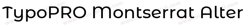 TypoPRO Montserrat Alternates Blac字体转换